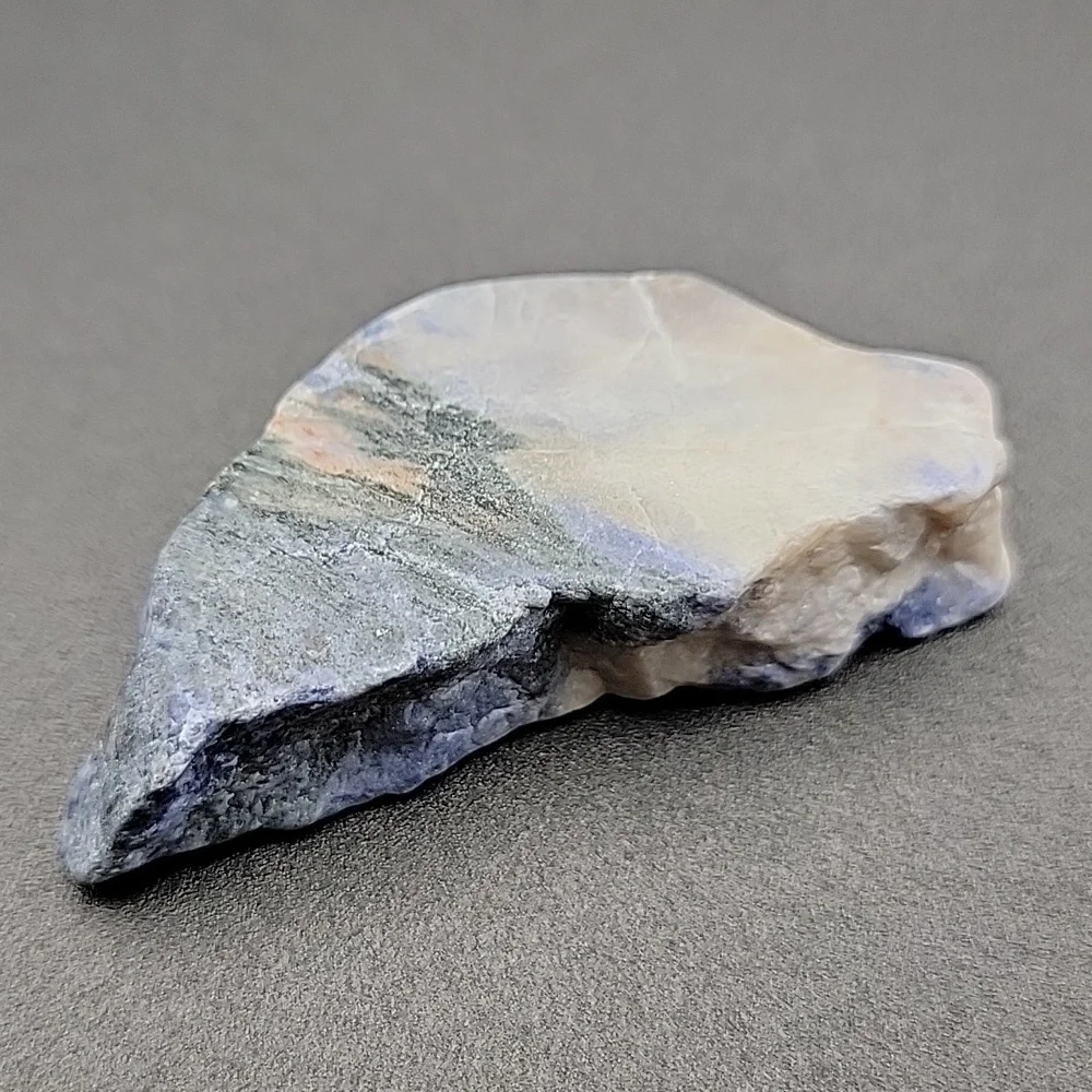 Lot of 2 pieces Raw Slab Blue White Sodalite Gemstone Polished Gemstone